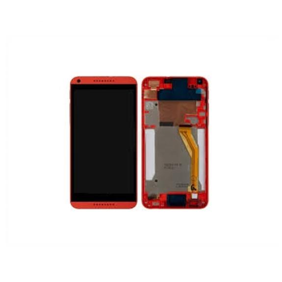 PANTALLA LCD COMPLETA PARA HTC DESIRE 816 NARANJA CON MARCO